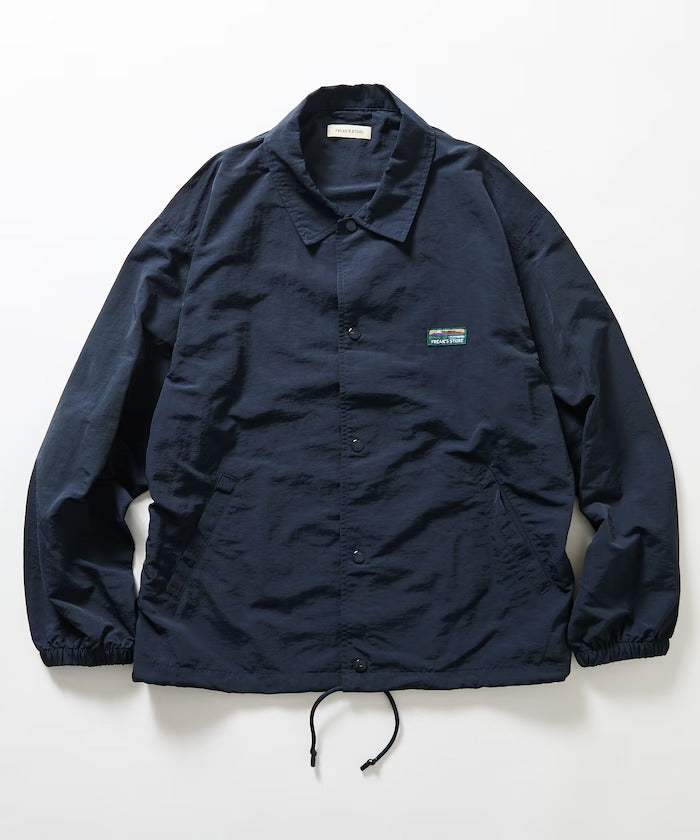 FREAK'S STORE / 標誌尼龍教練外套（抽繩下擺）