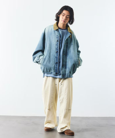 NAUTICA / 復古鋪棉燈芯絨領丹寧工裝外套