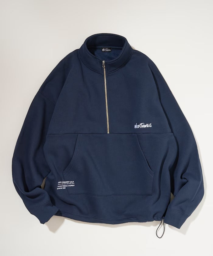WILD THINGS × FREAK'S STORE / 小標 半拉鍊開襟衫（日本聯名限定）