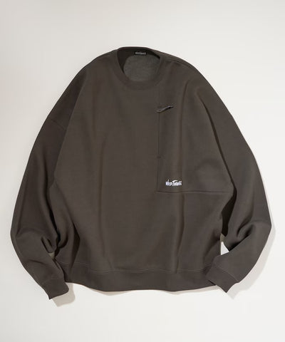 WILD THINGS × FREAK'S STORE / 小標 拉鍊口袋 圓領衫（日本聯名限定）