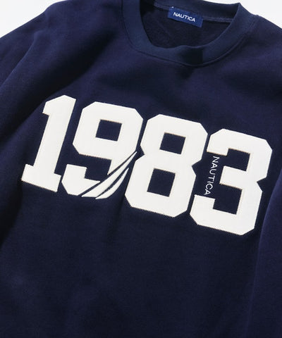 NAUTICA / 寬鬆刺繡貼布LOGO 圓領衫