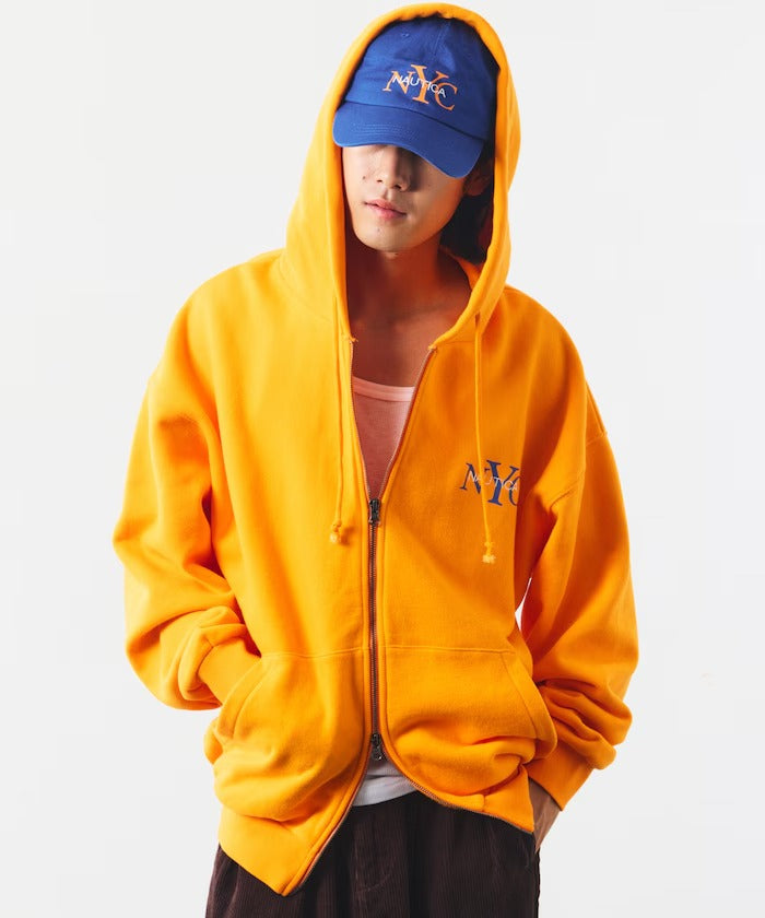 NAUTICA / NYC印花刺繡連帽拉鍊外套