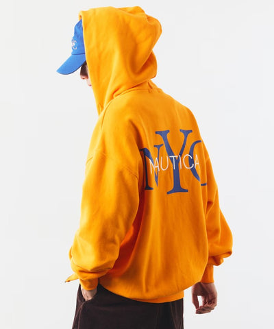 NAUTICA / NYC印花刺繡連帽拉鍊外套