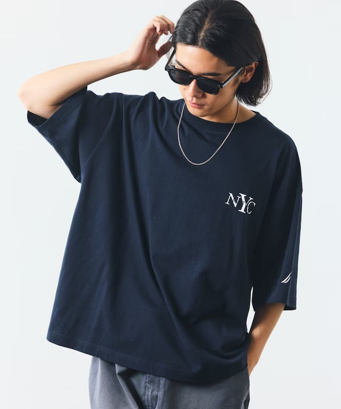 NAUTICA / NYC 印花刺繡圓領T恤