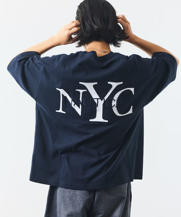 NAUTICA / NYC 印花刺繡圓領T恤