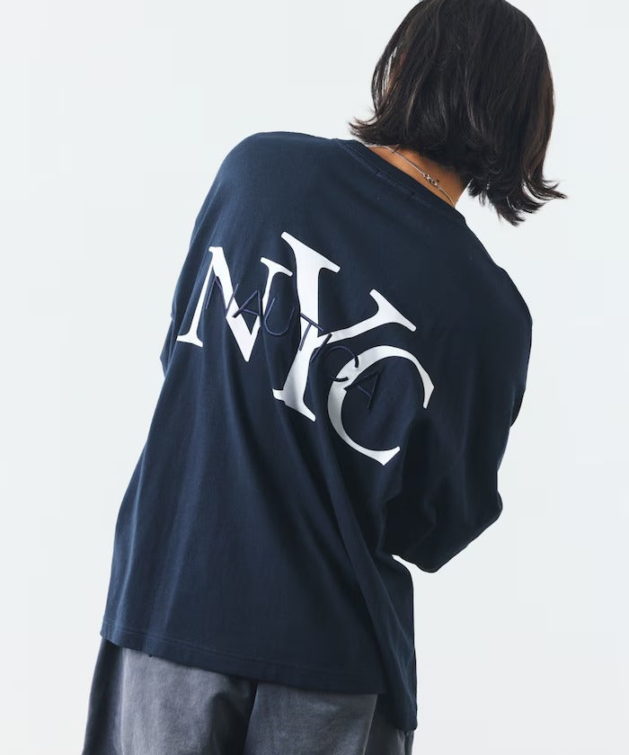 NAUTICA / NYC 印花刺繡圓領T恤