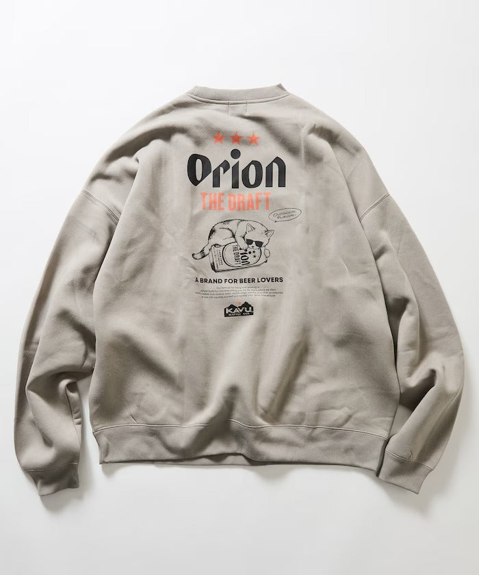 KAVU × ORION × FREAK'S STORE / 貓咪啤酒 圓領衫（日本聯名限定）