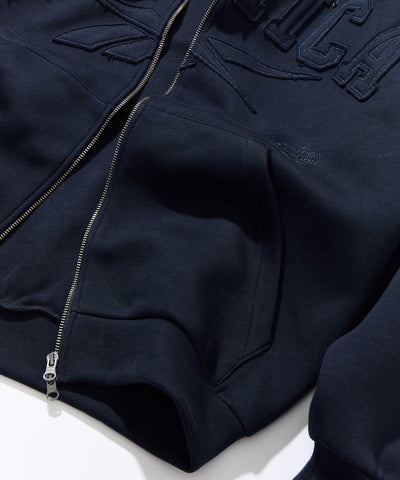 Reebok × NAUTICA / 拱形LOGO空氣層拉鍊連帽外套（日本聯名限定）
