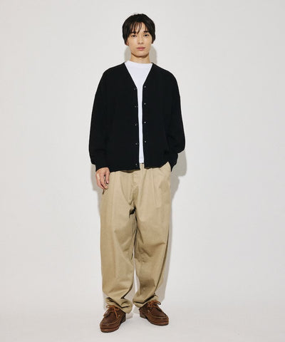 FREAK'S STORE / 撞色V領假兩件針織開襟衫