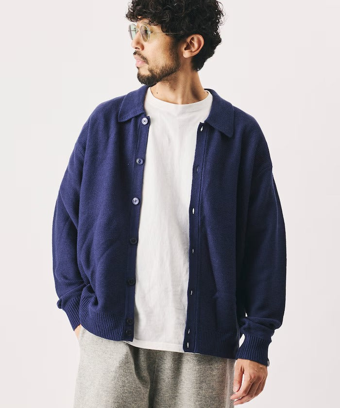 RED KAP × FREAK'S STORE / 粗針羅紋襯衫領針織外套（日本聯名限定）