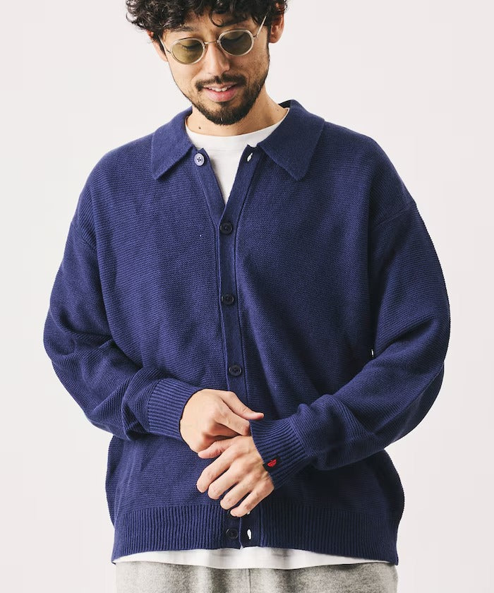 RED KAP × FREAK'S STORE / 粗針羅紋襯衫領針織外套（日本聯名限定）