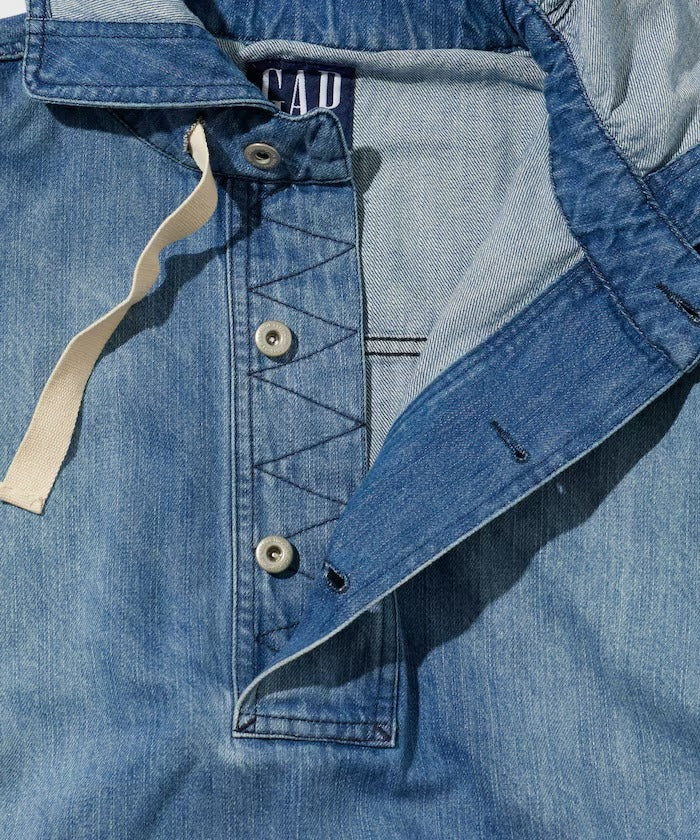 GAP × FREAK'S STORE / 丹寧半拉鍊套頭外套（日本聯名限定）