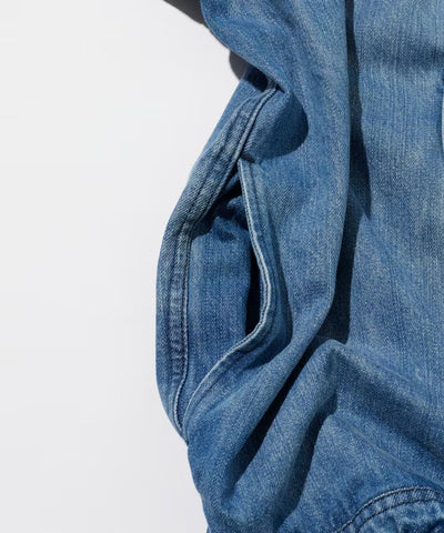GAP × FREAK'S STORE / 丹寧半拉鍊套頭外套（日本聯名限定）