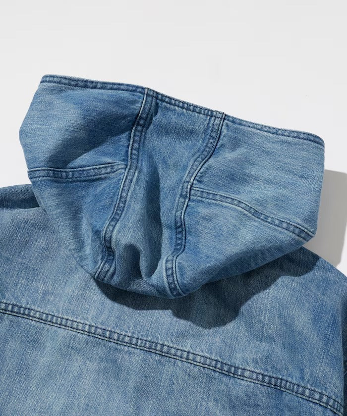 GAP × FREAK'S STORE / 丹寧半拉鍊套頭外套（日本聯名限定）