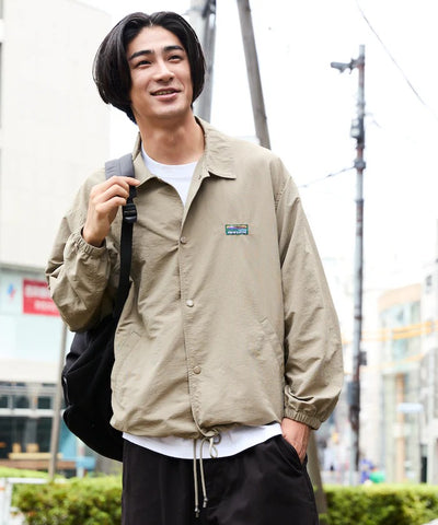 FREAK'S STORE / 標誌尼龍教練外套（抽繩下擺）