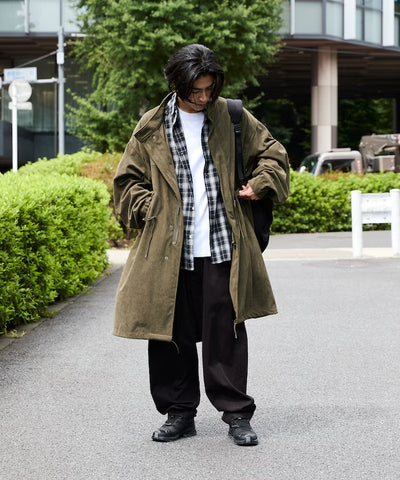 FREAK'S STORE / 燈芯絨 M65軍裝 連帽大衣外套