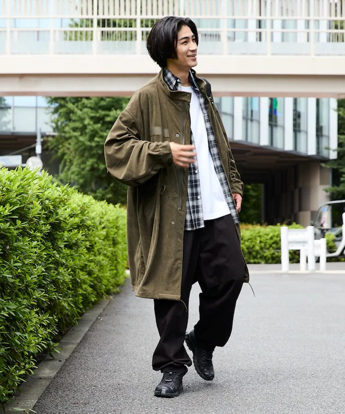 FREAK'S STORE / 燈芯絨 M65軍裝 連帽大衣外套