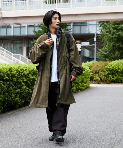 FREAK'S STORE / 燈芯絨 M65軍裝 連帽大衣外套