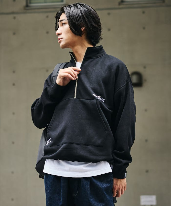 WILD THINGS × FREAK'S STORE / 小標 半拉鍊開襟衫（日本聯名限定）