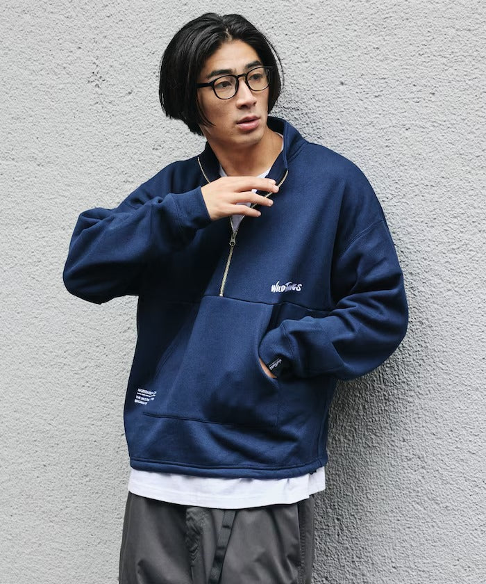 WILD THINGS × FREAK'S STORE / 小標 半拉鍊開襟衫（日本聯名限定）