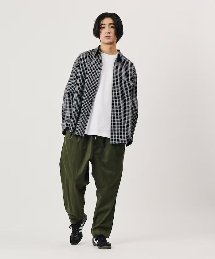FREAK'S STORE / 棉質斜紋錐形長褲（抽繩腰頭）