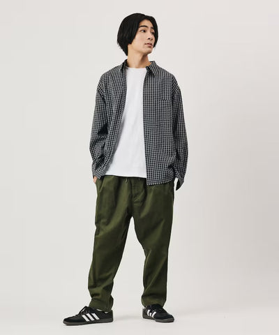 FREAK'S STORE / 棉質斜紋錐形長褲（抽繩腰頭）
