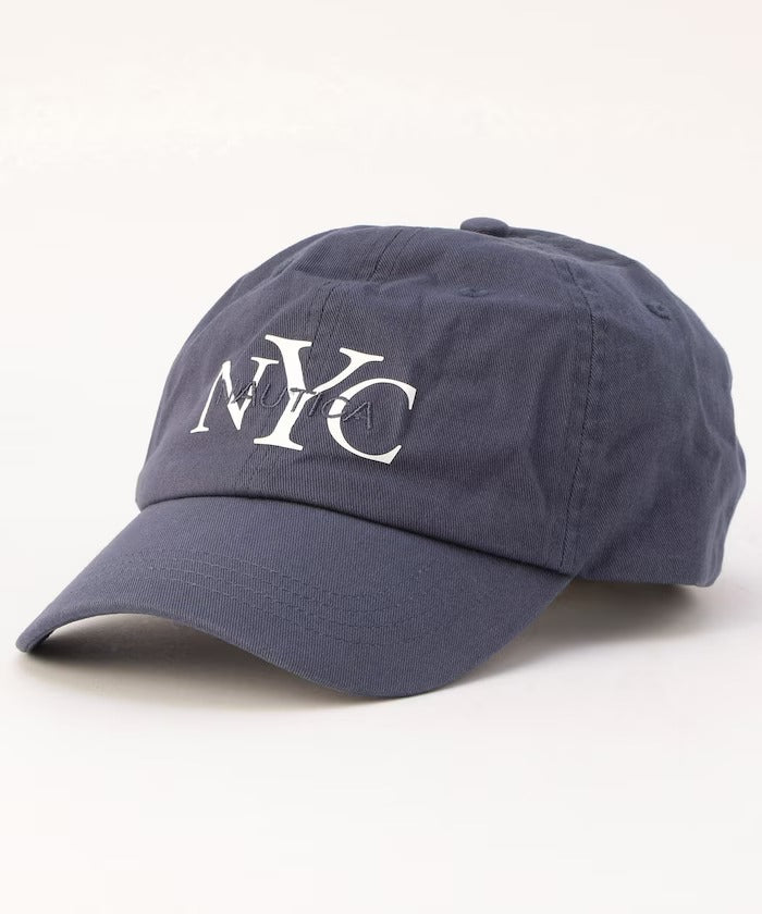 NAUTICA / NYC刺繡標誌斜紋棒球帽