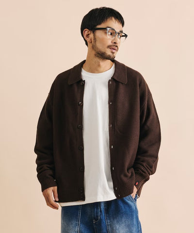 RED KAP × FREAK'S STORE / 粗針羅紋襯衫領針織外套（日本聯名限定）