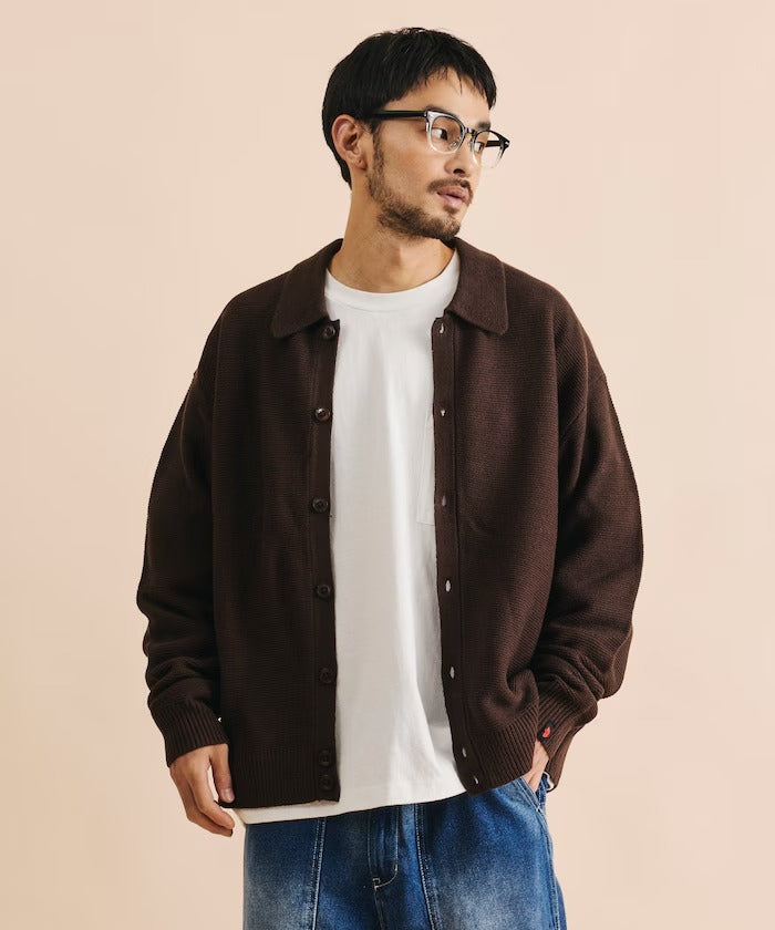 RED KAP × FREAK'S STORE / 粗針羅紋襯衫領針織外套（日本聯名限定）