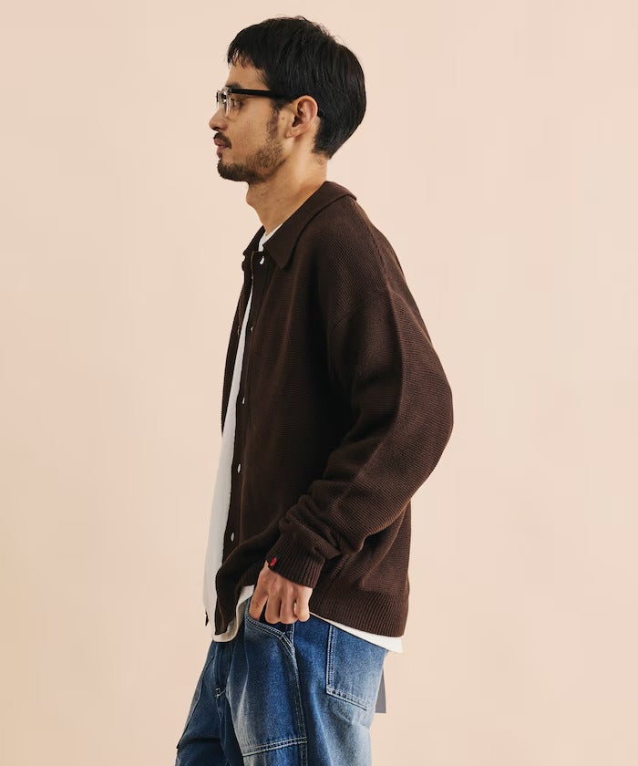 RED KAP × FREAK'S STORE / 粗針羅紋襯衫領針織外套（日本聯名限定）