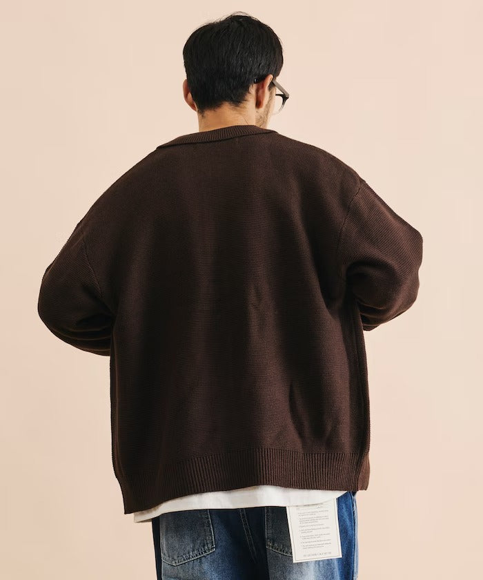 RED KAP × FREAK'S STORE / 粗針羅紋襯衫領針織外套（日本聯名限定）