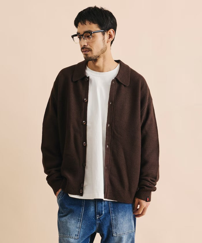 RED KAP × FREAK'S STORE / 粗針羅紋襯衫領針織外套（日本聯名限定）