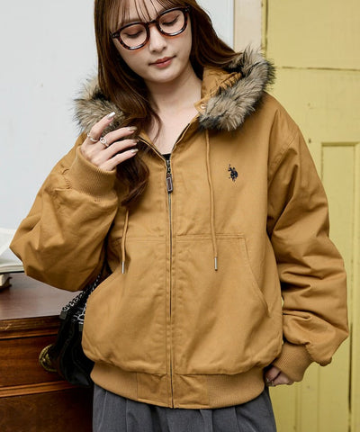 U.S. POLO ASSN. × PUBLUX / 可拆帽 斜紋工裝外套（日本聯名限定）