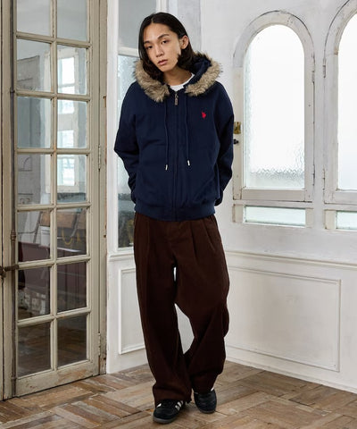 U.S. POLO ASSN. × PUBLUX / 可拆帽 斜紋工裝外套（日本聯名限定）