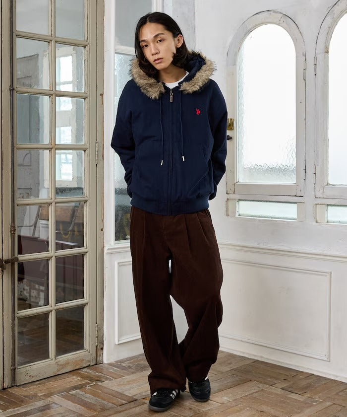 U.S. POLO ASSN. × PUBLUX / 可拆帽 斜紋工裝外套（日本聯名限定）