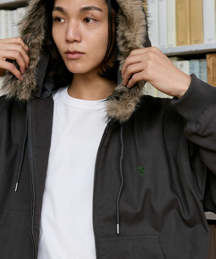 U.S. POLO ASSN. × PUBLUX / 可拆帽 斜紋工裝外套（日本聯名限定）