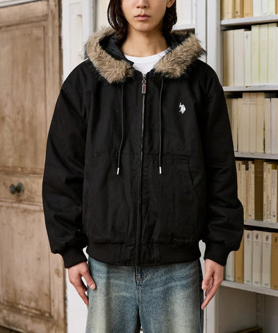 U.S. POLO ASSN. × PUBLUX / 可拆帽 斜紋工裝外套（日本聯名限定）