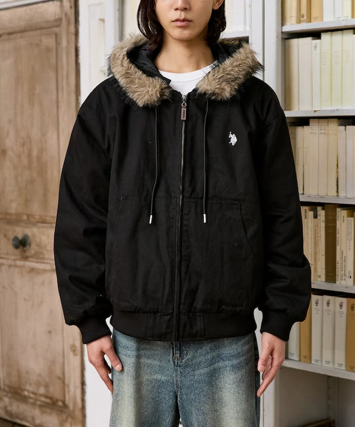 U.S. POLO ASSN. × PUBLUX / 可拆帽 斜紋工裝外套（日本聯名限定）