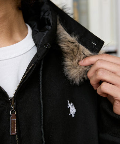 U.S. POLO ASSN. × PUBLUX / 可拆帽 斜紋工裝外套（日本聯名限定）