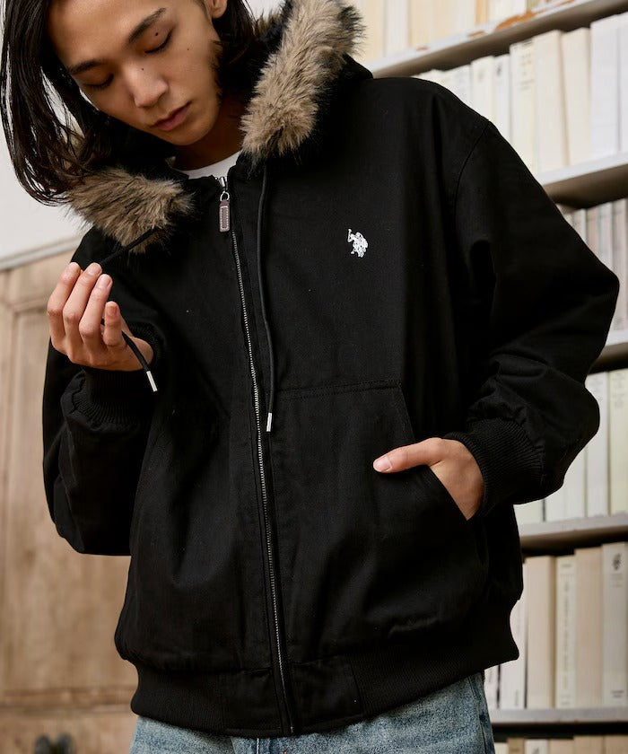 U.S. POLO ASSN. × PUBLUX / 可拆帽 斜紋工裝外套（日本聯名限定）