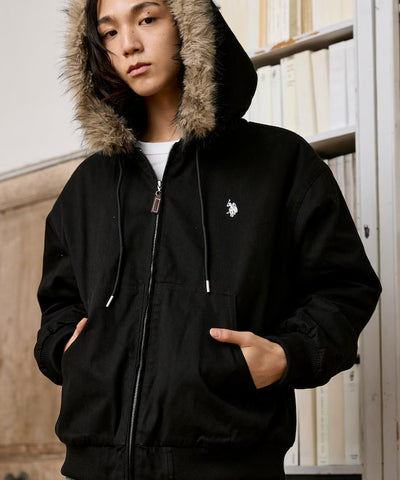 U.S. POLO ASSN. × PUBLUX / 可拆帽 斜紋工裝外套（日本聯名限定）