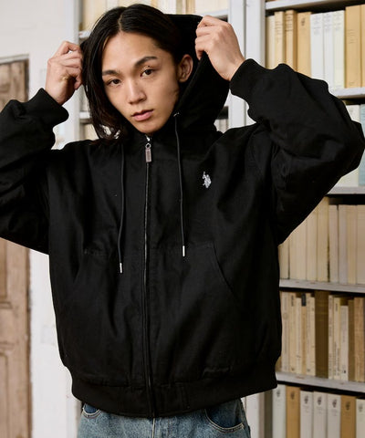 U.S. POLO ASSN. × PUBLUX / 可拆帽 斜紋工裝外套（日本聯名限定）