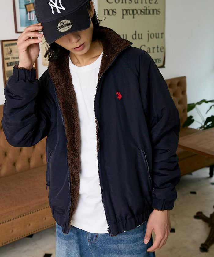 U.S. POLO ASSN. × PUBLUX / 2WAY尼龍刷毛雙面穿外套（日本聯名限定）