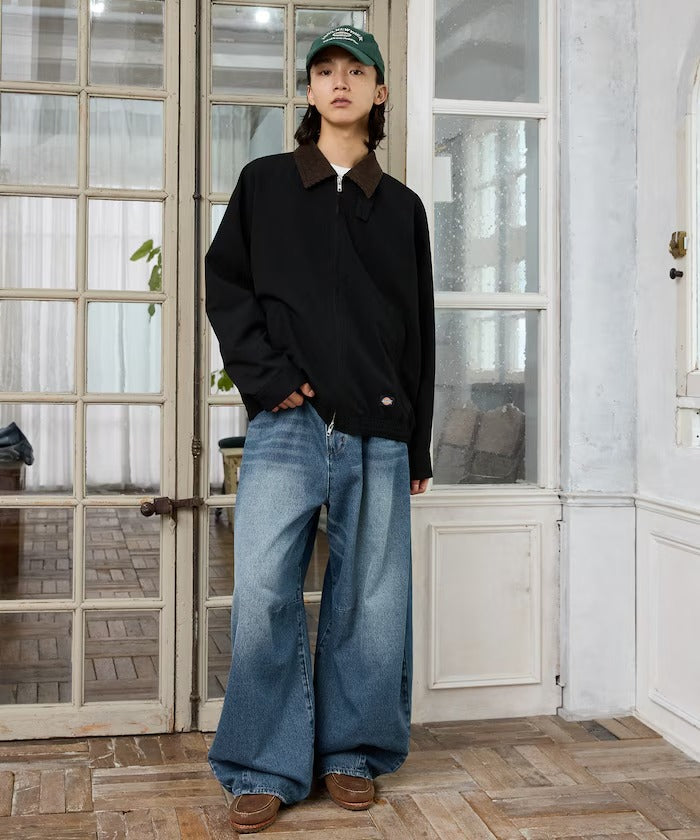 Dickies / 燈芯絨領拉鍊工作外套（日本聯名限定）