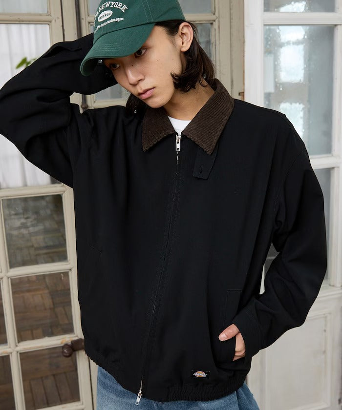 Dickies / 燈芯絨領拉鍊工作外套（日本聯名限定）