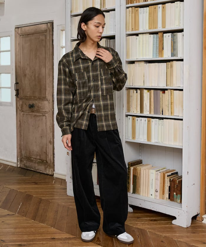 Dickies / 打褶寬版燈芯絨工作褲（日本聯名限定）