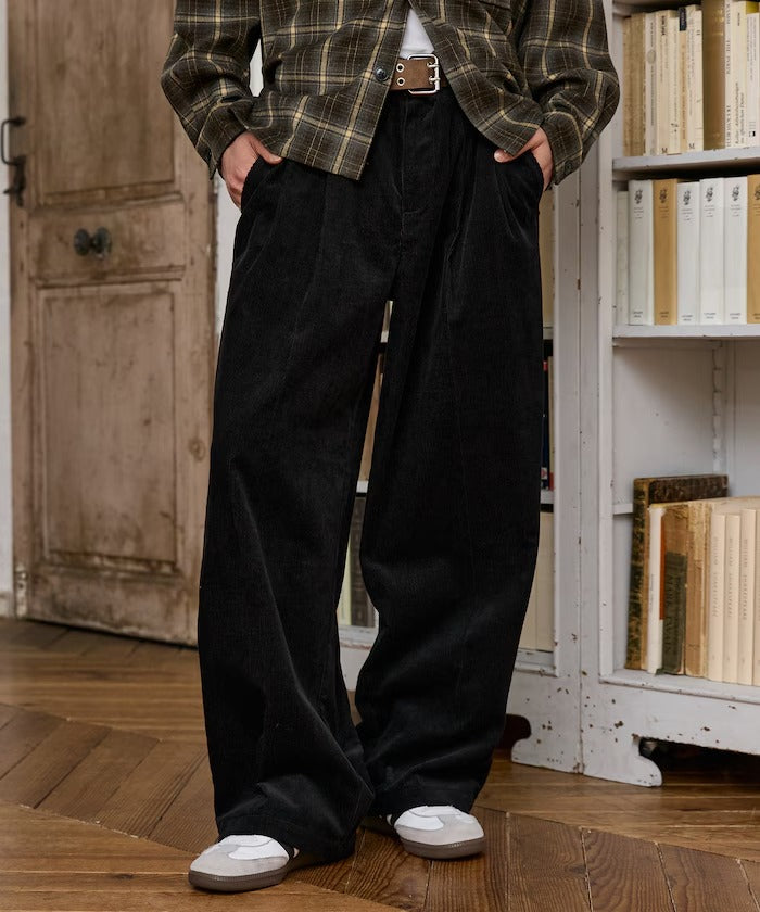 Dickies / 打褶寬版燈芯絨工作褲（日本聯名限定）