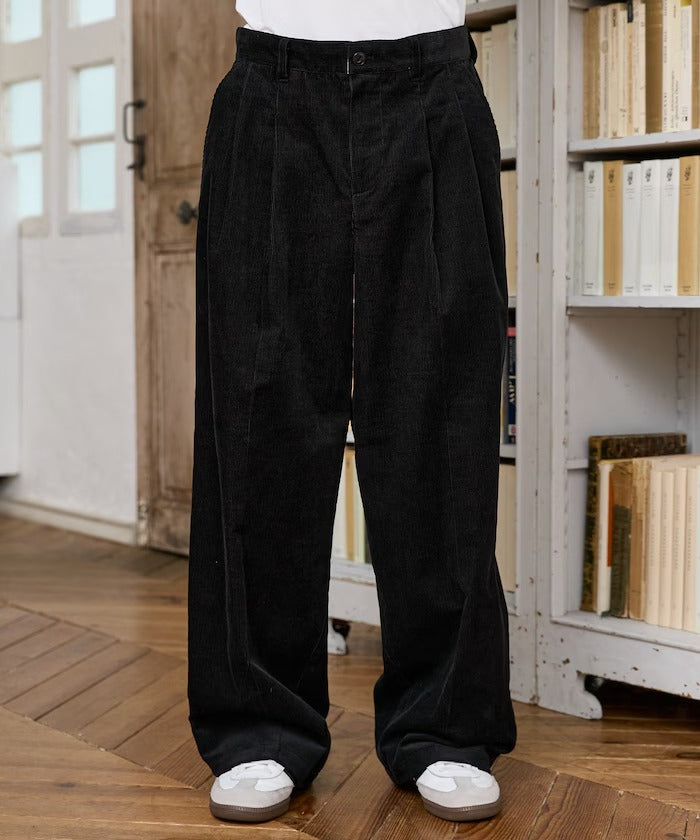 Dickies / 打褶寬版燈芯絨工作褲（日本聯名限定）