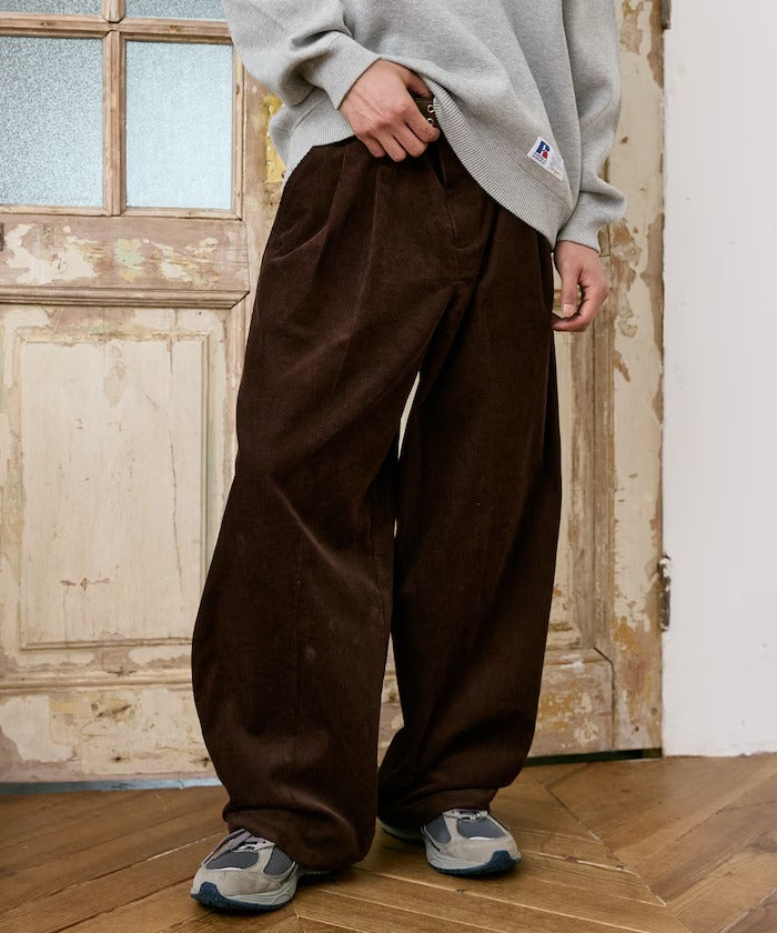 Dickies / 打褶寬版燈芯絨工作褲（日本聯名限定）