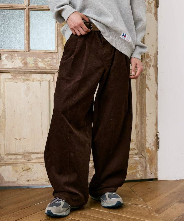 Dickies / 打褶寬版燈芯絨工作褲（日本聯名限定）